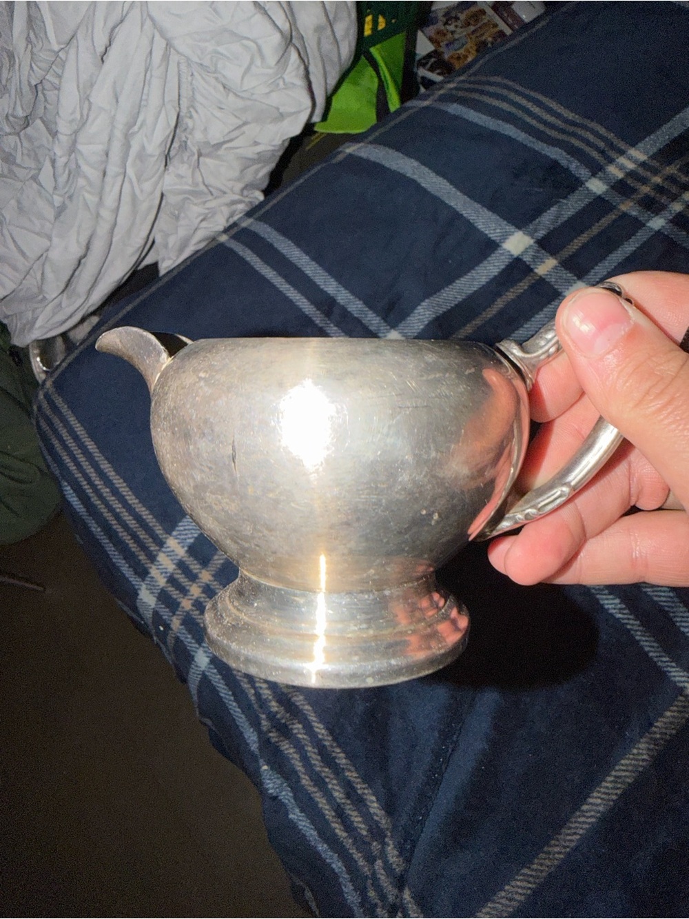 Classic Silver Creamer Pitcher - Metal Finish